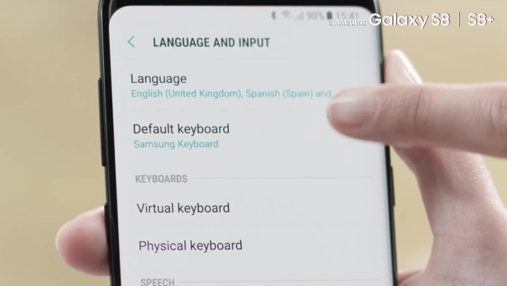 how to change language in samsung phone