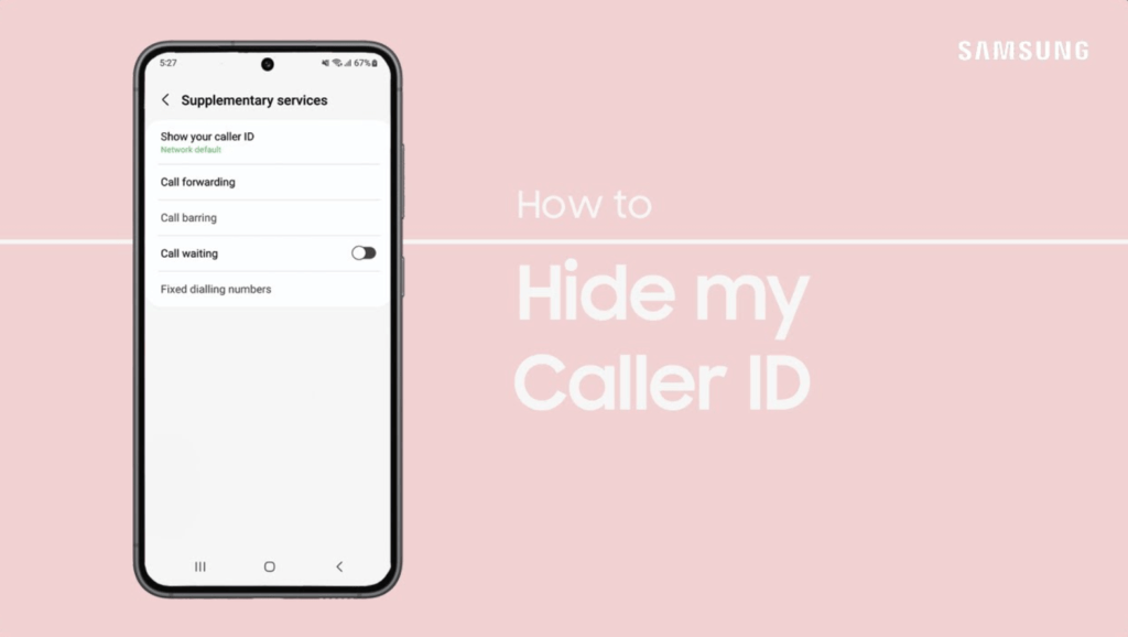 How to Hide Phone Number on Samsung