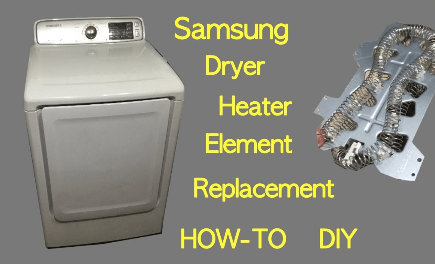 how to change my samsung dryer element