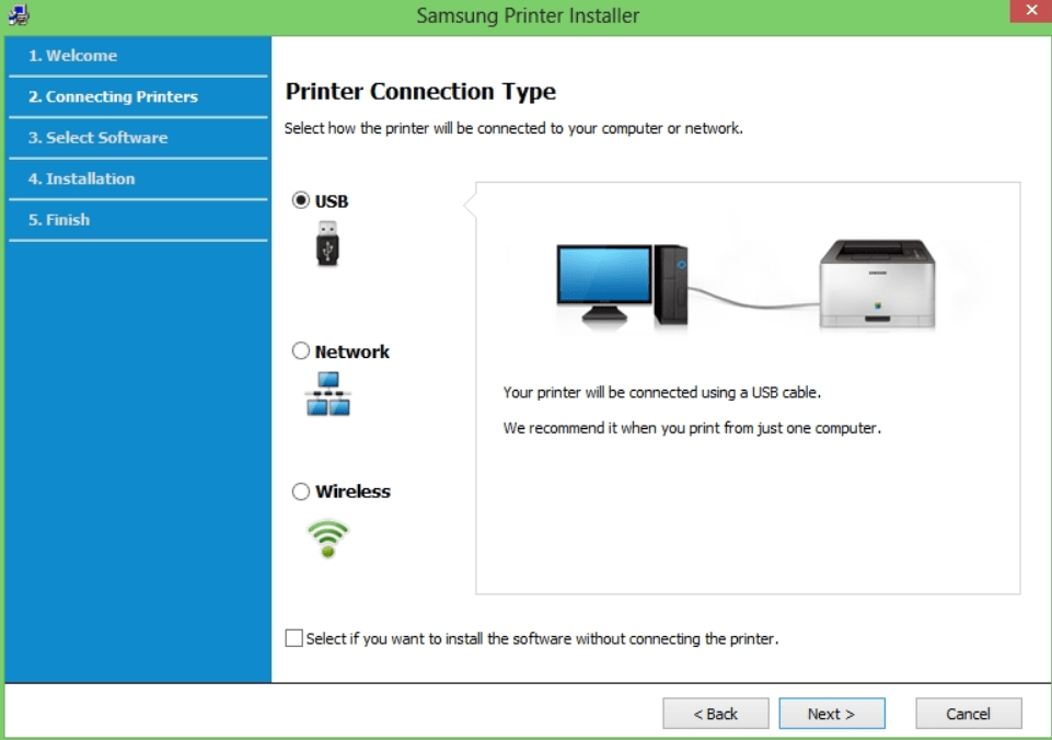 how to download a samsung m283x printer