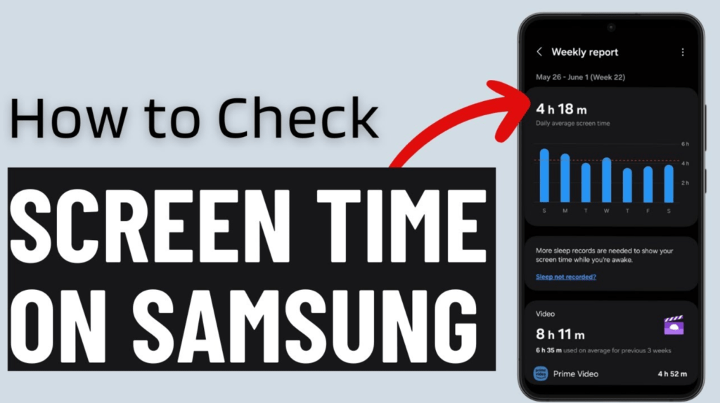 how to check time on screen samsung