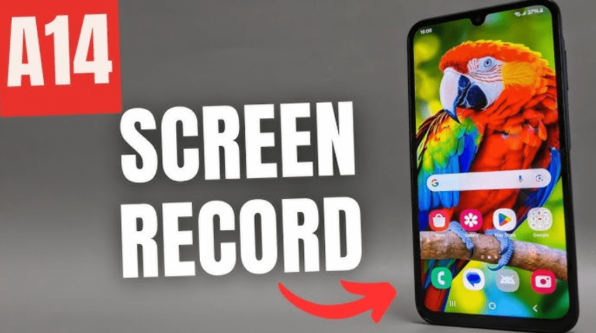 how to screen record on samsung a14