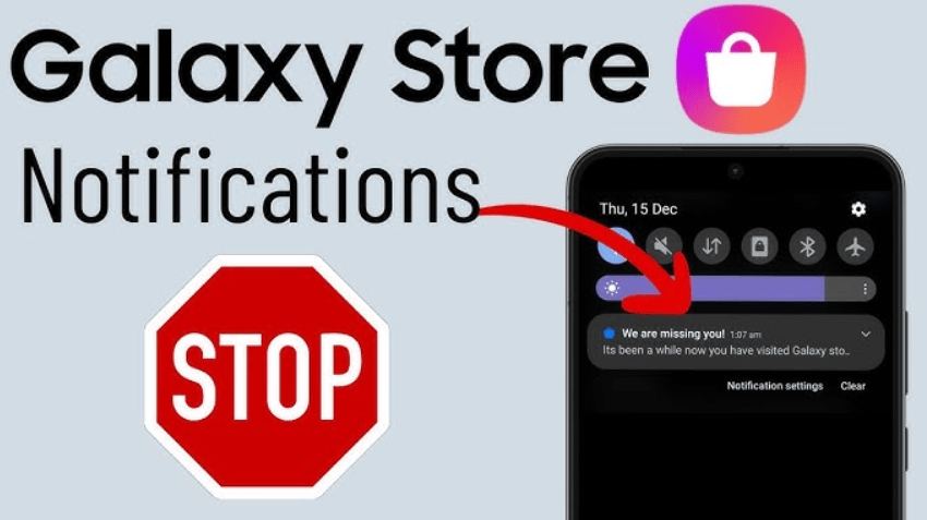 how to turn off galaxy store notifications