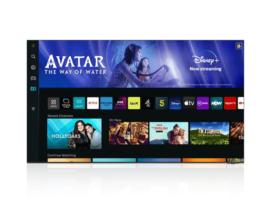 samsung tv home screen