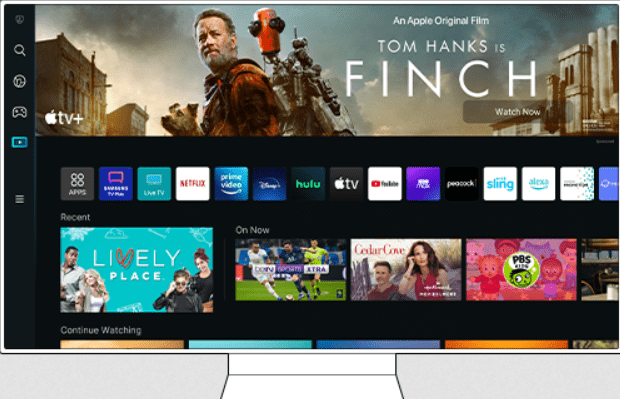 samsung tv home screen