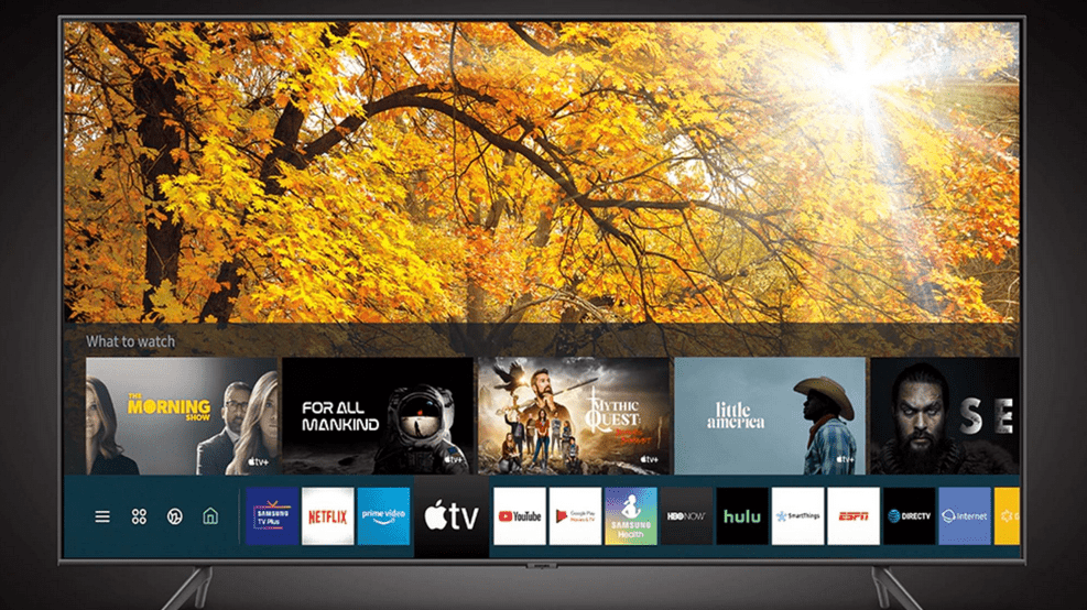 samsung tv home screen