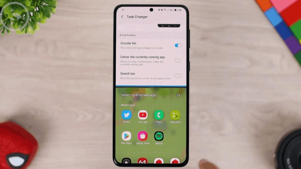 how to use split screen