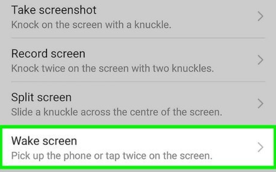 how to enable double touch display samsung