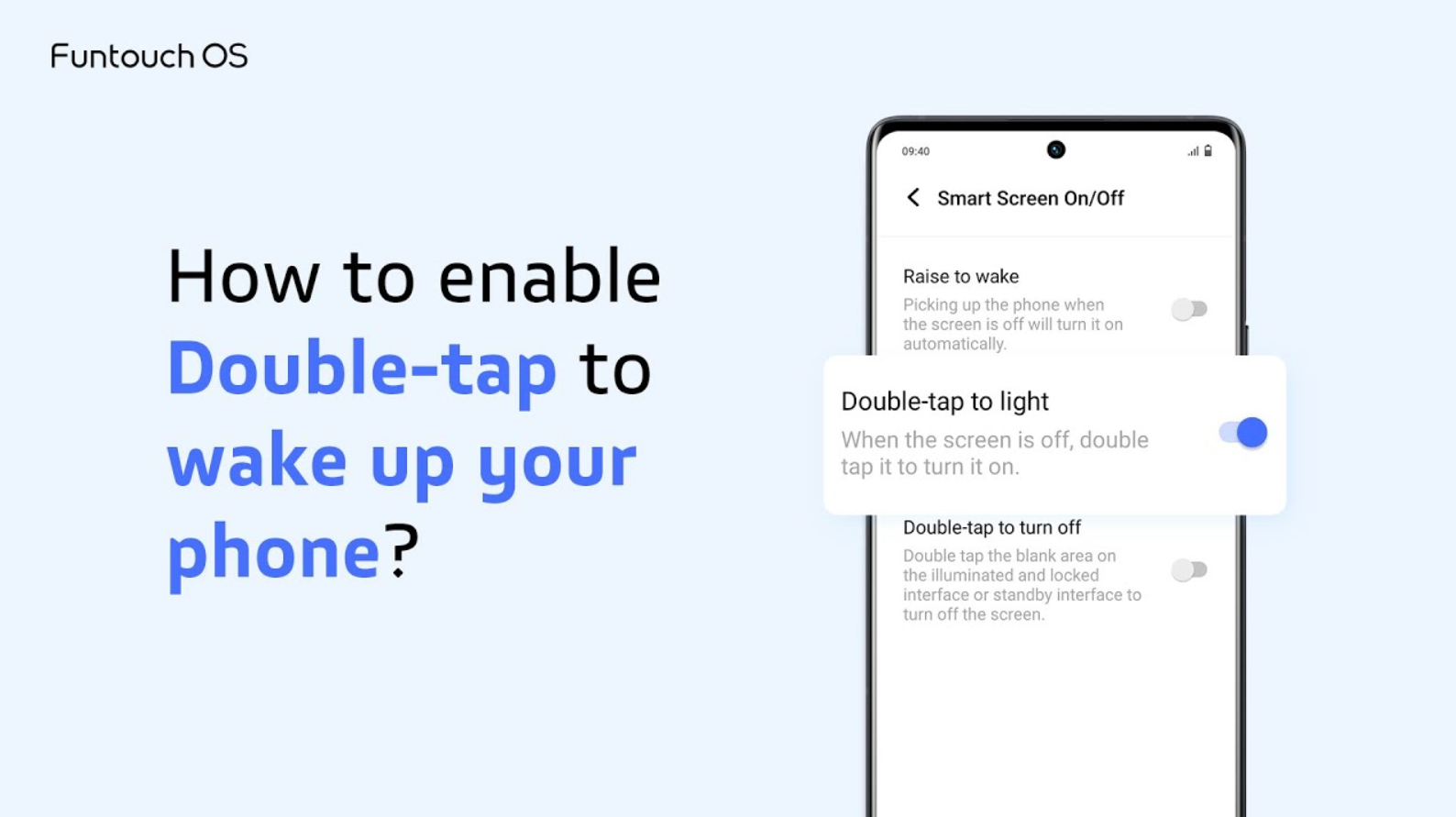 how to enable double touch display samsung