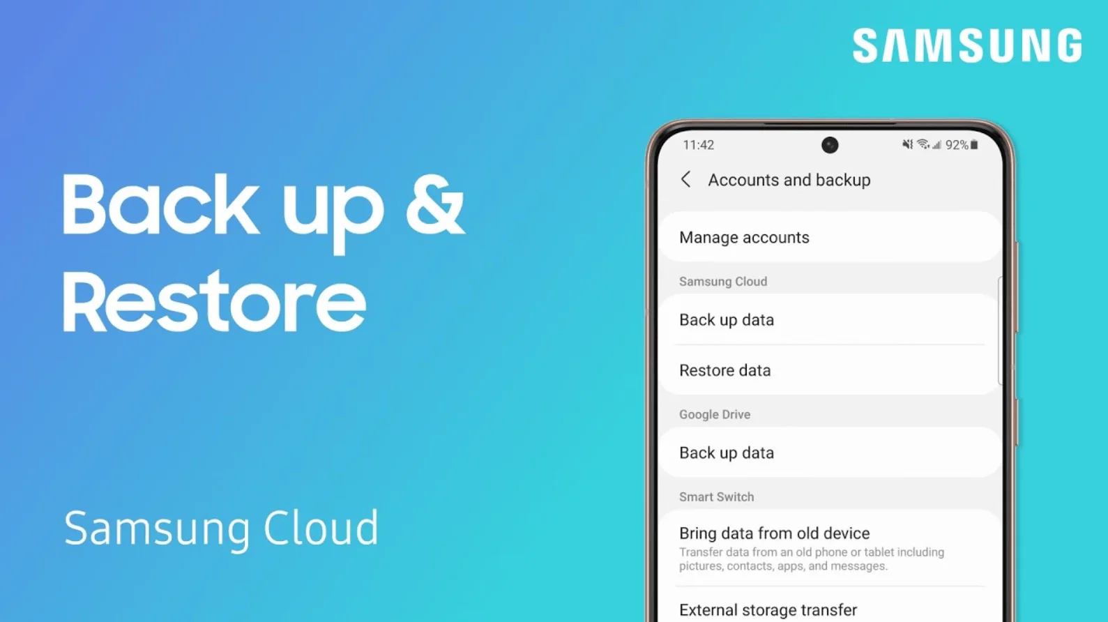 How to back up Samsung phone